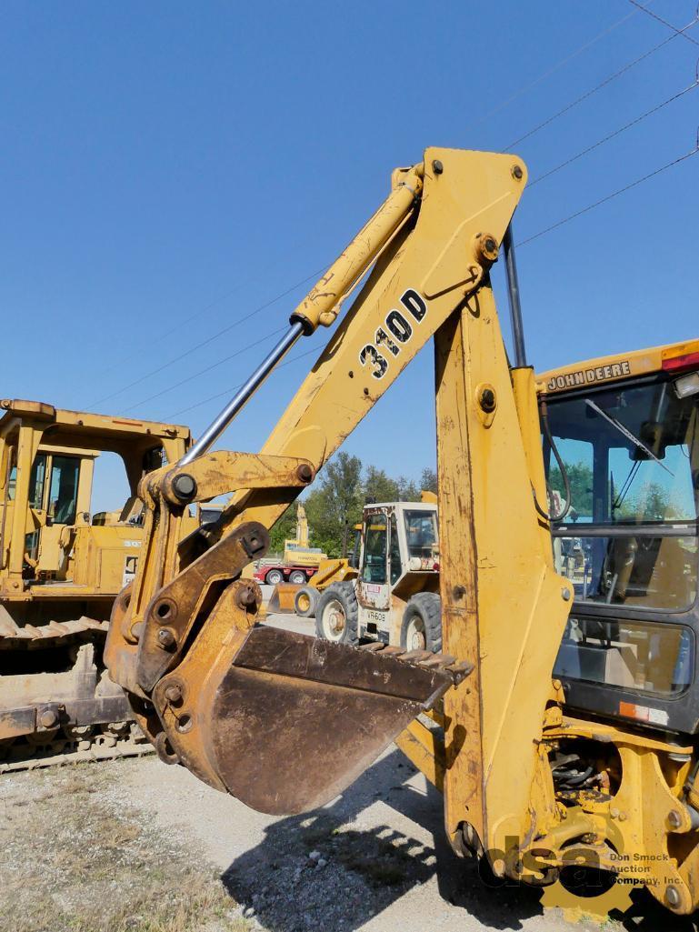1995 Deere 310D Loader Backhoe, S/N T0310DG811688, Cab, Heat, 4X4, Turbo, Quick Coupler, Meter Reads