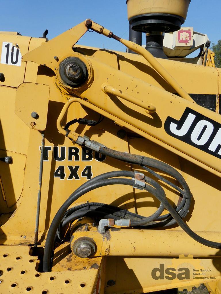 1995 Deere 310D Loader Backhoe, S/N T0310DG811688, Cab, Heat, 4X4, Turbo, Quick Coupler, Meter Reads