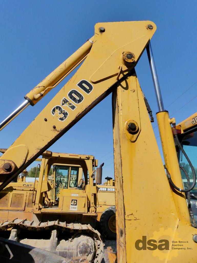 1995 Deere 310D Loader Backhoe, S/N T0310DG811688, Cab, Heat, 4X4, Turbo, Quick Coupler, Meter Reads