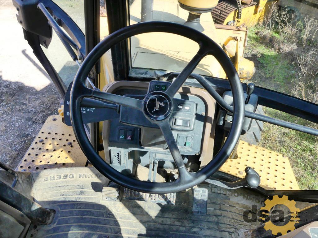 1995 Deere 310D Loader Backhoe, S/N T0310DG811688, Cab, Heat, 4X4, Turbo, Quick Coupler, Meter Reads