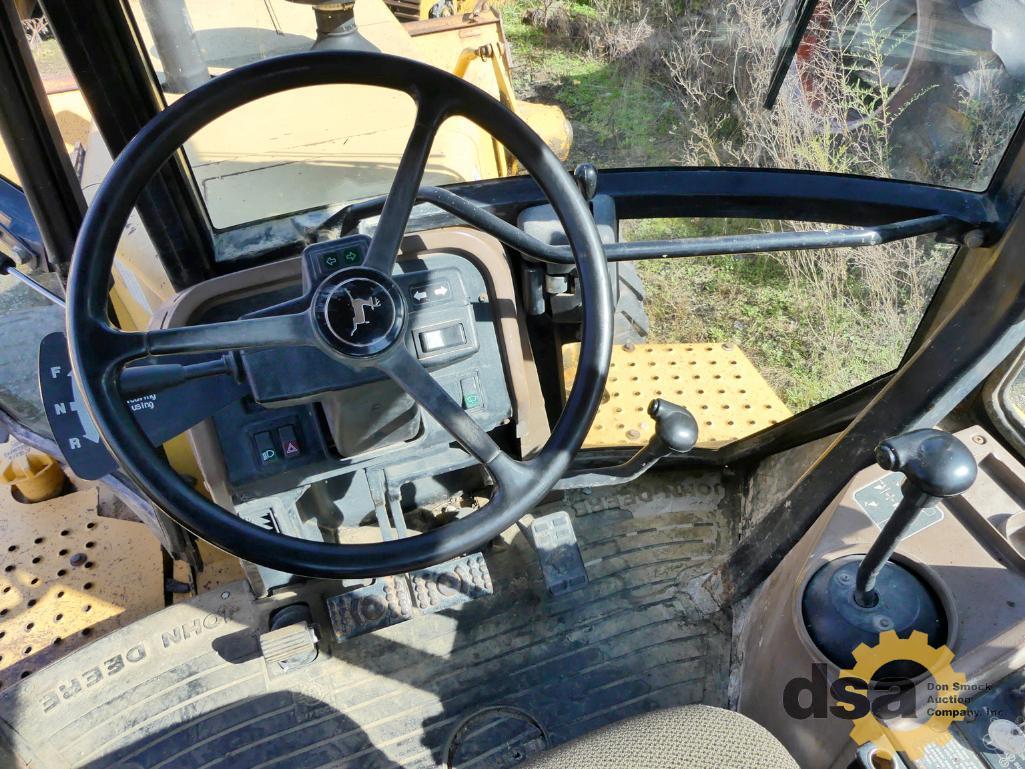 1995 Deere 310D Loader Backhoe, S/N T0310DG811688, Cab, Heat, 4X4, Turbo, Quick Coupler, Meter Reads