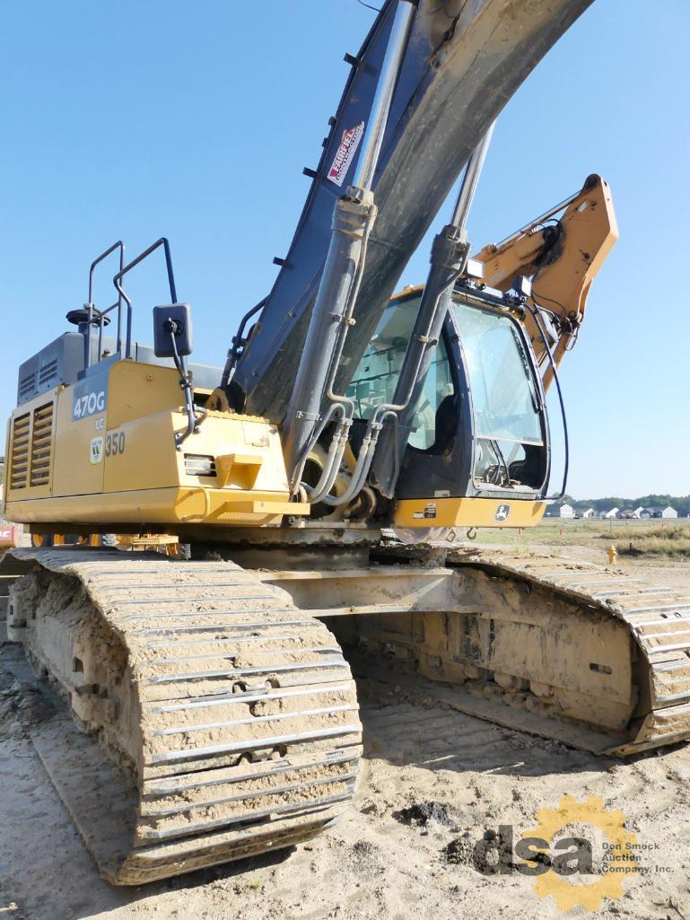 2015 Deere 470GLC Excavator, S/N 1FF470GXCFE471151, Meter Reads 5,288 Hours, Cab, Heat, Air Conditio