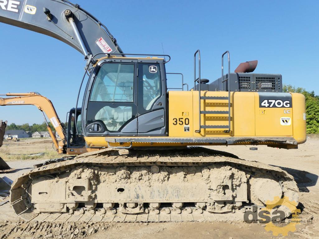 2015 Deere 470GLC Excavator, S/N 1FF470GXCFE471151, Meter Reads 5,288 Hours, Cab, Heat, Air Conditio