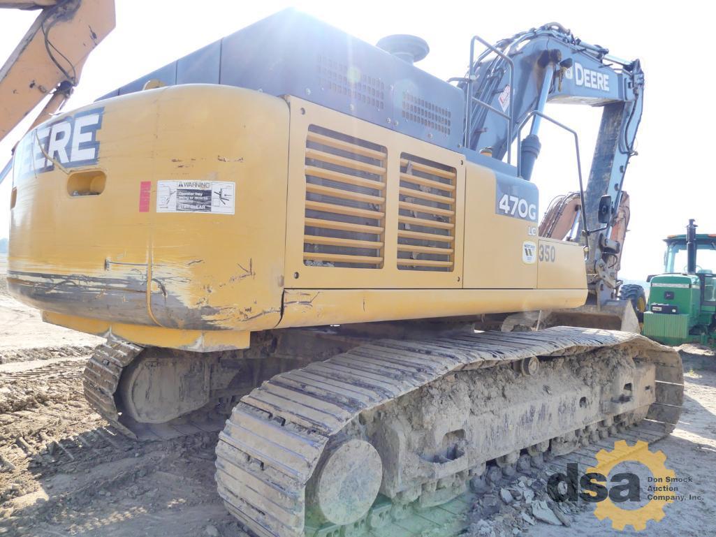 2015 Deere 470GLC Excavator, S/N 1FF470GXCFE471151, Meter Reads 5,288 Hours, Cab, Heat, Air Conditio