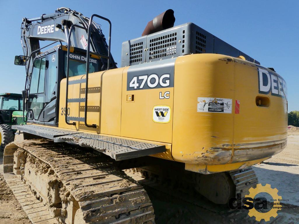 2015 Deere 470GLC Excavator, S/N 1FF470GXCFE471151, Meter Reads 5,288 Hours, Cab, Heat, Air Conditio