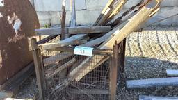 Metal Basket of Concrete Forms