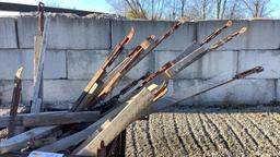 Metal Basket of Concrete Forms