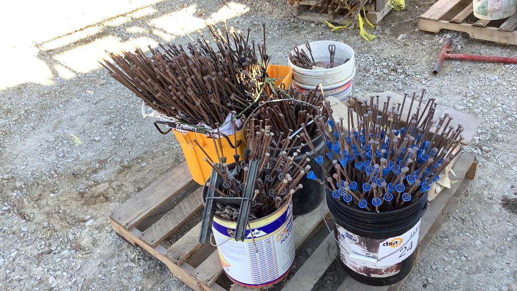 Skid of Concrete Pins