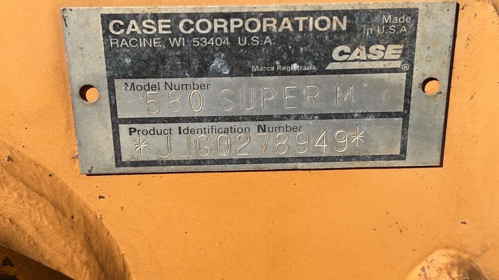 Case 580 Super M Loader Backhoe,