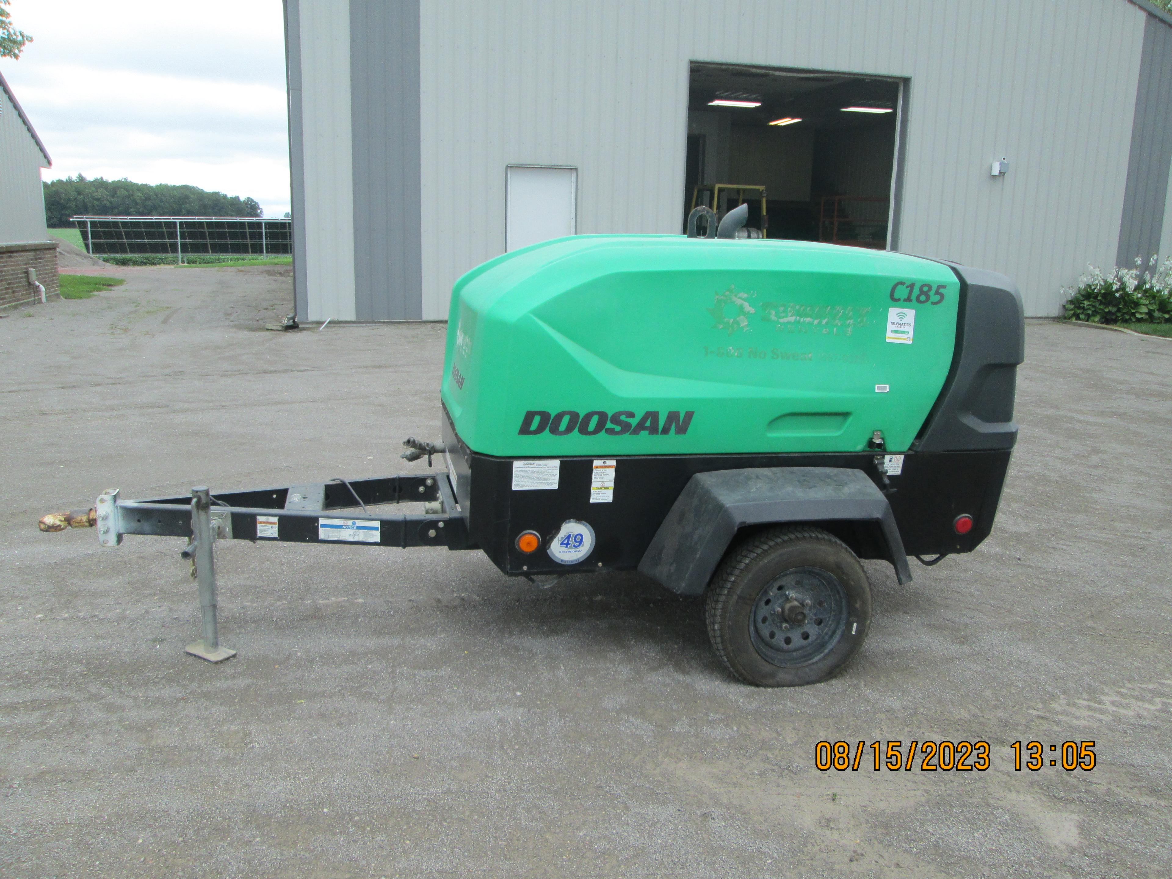 2018 Doosan C185 WD2 Air Compressor,