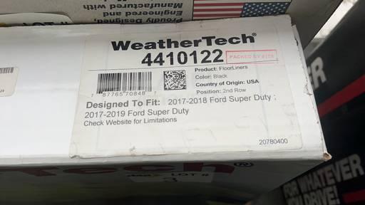 Unused Weather Tech Floor Liner