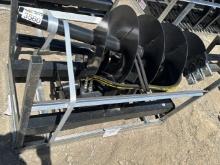 Unused JCT Skid Loader Auger Attachment