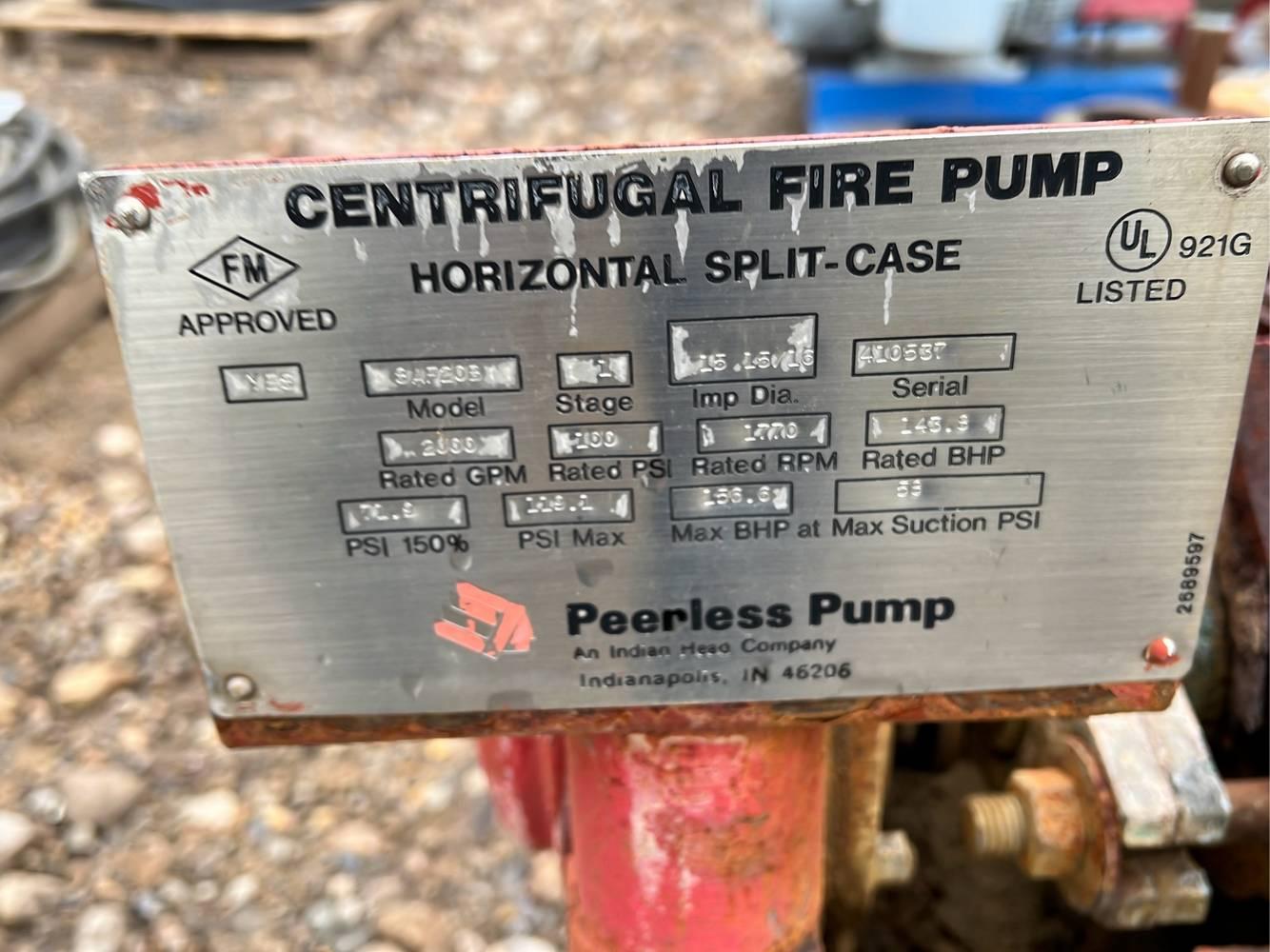 8" x 8" Centrifugal Fire Pump