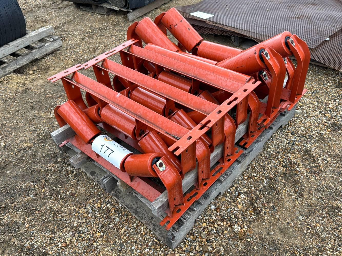 (9) 4” x 24” Conveyor Rollers, (2) 5” x 30” Conveyor Rollers