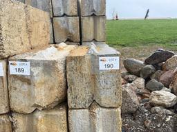 8-24"X24"X6' Stackable Concrete Barrier Blocks