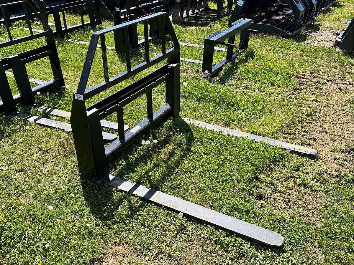 Unused 48" Quick Attach Pallet Forks