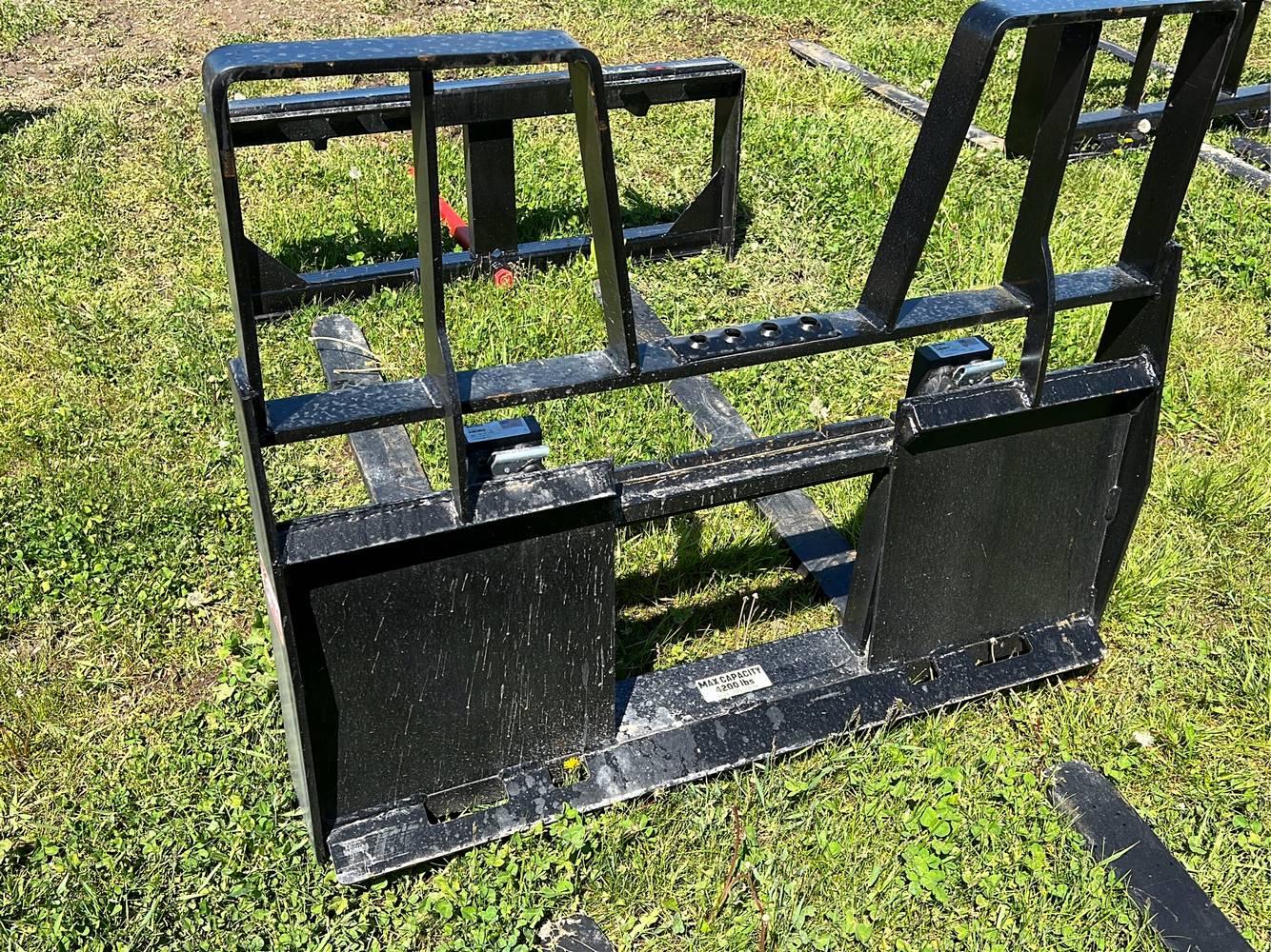 Unused 48" Quick Attach Pallet Forks