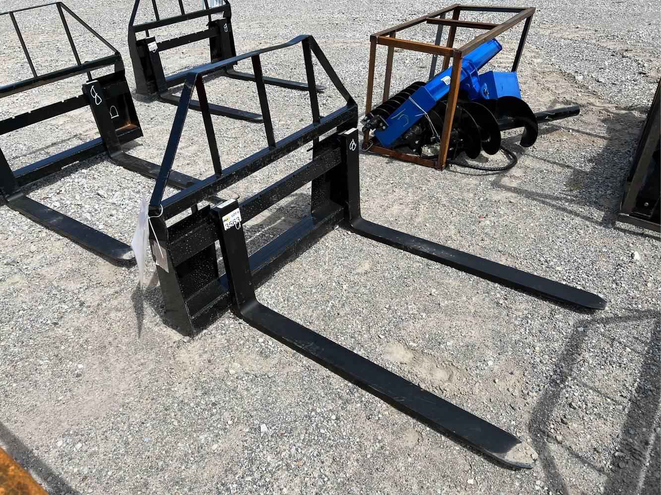 Unused 48" Skid Loader Pallet Forks