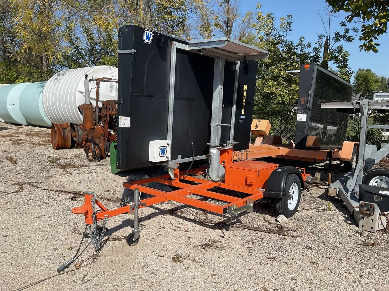 2022 Wanco Trailer Mounted Solar Message Board
