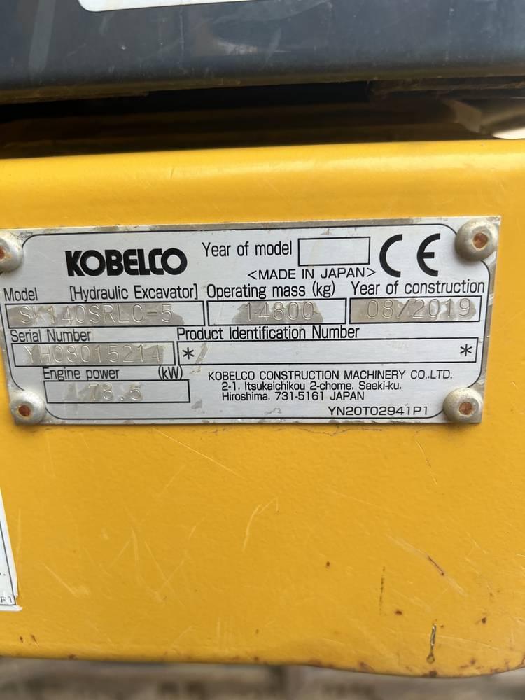 2019   Kobelco  SK140SRLC-5  Excavator