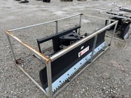 Unused 84” JCT Skid Loader Snow Plow Blade