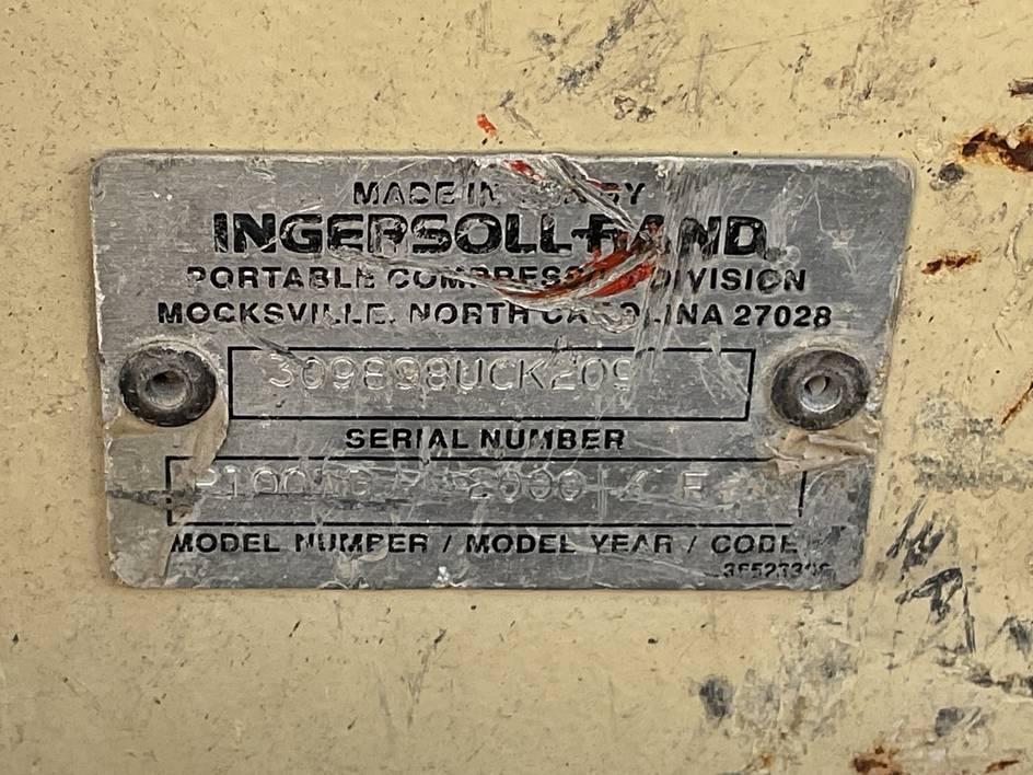 2000 Ingersoll-Rand P100WD Air Compressor
