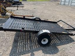 Homemade Single Axel Mower Trailer