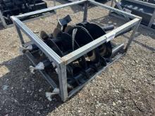 Unused JCT Skid Loader Auger, 12”, 18” Augers