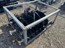 Unused JCT Skid Loader Auger, 12”, 18” Augers