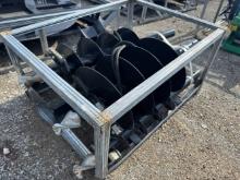 Unused JCT Skid Loader Auger, 8", 12”, 18” Augers
