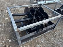 Unused JCT Skid Loader Auger, 8”, 12” 18” Bits
