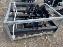Unused JCT Skid Loader Auger, 8”, 12” 18” Bits