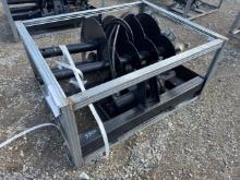 Unused JCT Skid Loader Auger, 8”, 12” 18” Bits