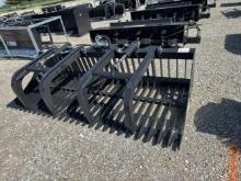 Unused 84” JCT Skid Loader Grapple Bucket
