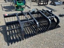 Unused 84” JCT Skid Loader Grapple Bucket