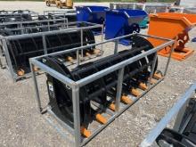 Unused 78” Heavy Grass Fork Grapple Bucket