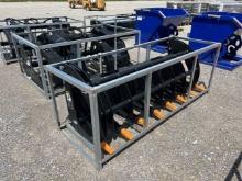 Unused 78” Heavy Grass Fork Grapple Bucket