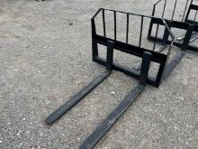 Unused 48” Tomahawk Skid Loader Pallet Forks