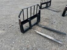 Unused 48” Tomahawk Skid Loader Pallet Forks