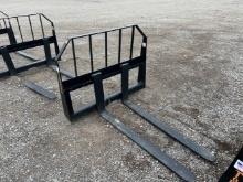 Unused 48” Tomahawk Skid Loader Pallet Forks