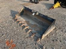 2022 72” Paladin X Skid Loader Bucket with Teeth