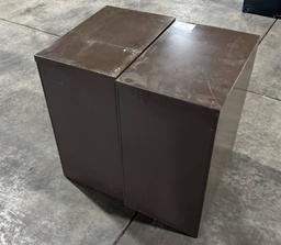 (2) Brown 2 Drawer Filling Cabinet