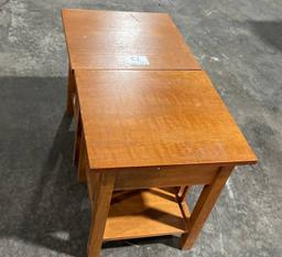 (2) Wooden End Table