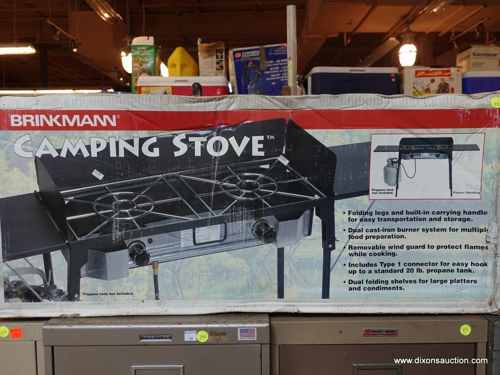 BRINKMANN CAMPING STOVE WITH FOLDING LEGS, BUILT Proxibid