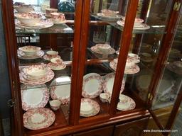 JOHNSON BROTHERS STRAWBERRY FAIR 34 PIECE CHINA SET; 34 PIECE STRAWBERRY FAIR PATTERN CHINA SET BY