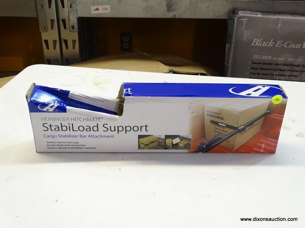 HEININGER HITCHMATE STABILOAD SUPPORT; CARGO STABILIZER BAR ATTACHMENT THAT STABILIZES HARD TO HOLD