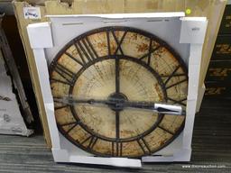 IMAX WORLDWIDE HOME WALL CLOCK; IMAX CORPORATION BRYAN MAP WALL CLOCK IN GRAY. ITEM NO. 18308. NEW