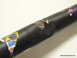 WORLD SCRATCH OFF MAP; GLOBAL WALKABOUT SCRATCH OFF WORLD MAP. COMES IN DENTED TUB, MAP IS STILL IN
