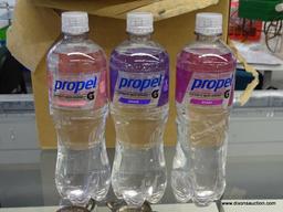 PROPEL FLAVORED WATER; PROPEL 710 ML, 1 12 CT PACK WITH STRAWBERRY LEMONADE, GRAPE, AND BERRY