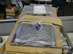 PAIR OF SEVILLE 3-TIER SHOE RACKS; 2 3-TIER IRON MESH UTILITY SHOE RACKS, SATIN BRONZE. NEW IN BOX.